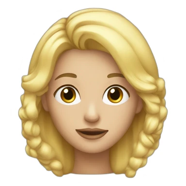 Petite blonde sticker