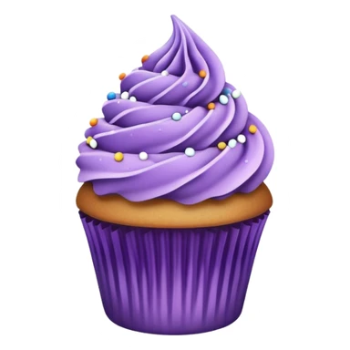 Purple rain cupcake sticker