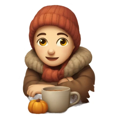 cozy autumn sticker