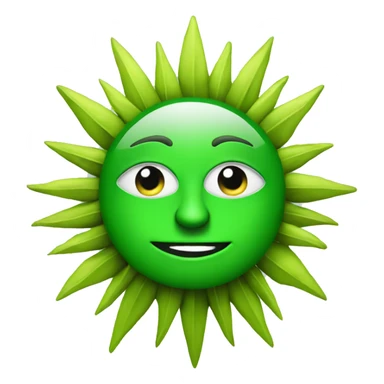green sun from political greek team sticker