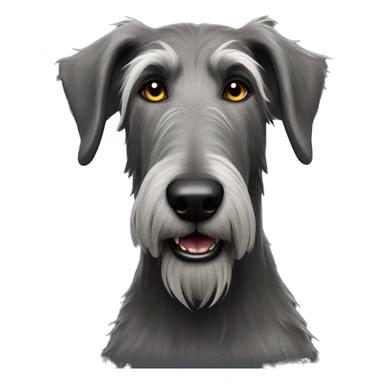 Dark grey Irish wolfhound sticker