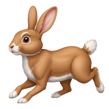 a running Rabbit sticker