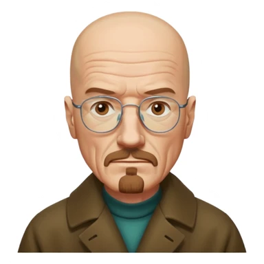 Walter white in coat  sticker