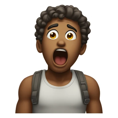 shocked crying in awe sticker