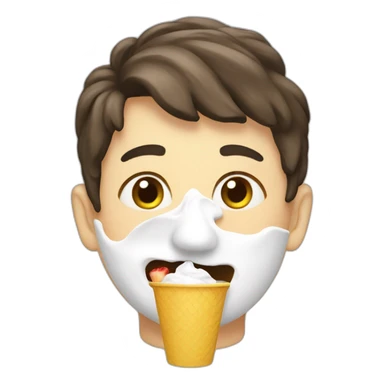 Yogurt eating snacks sticker