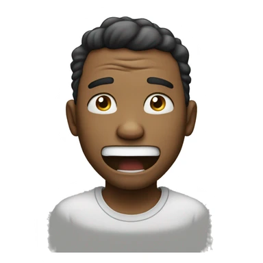 a man cry to laugh but still emotional sticker