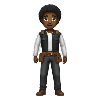 Black person with belt  sticker