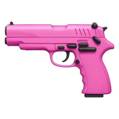 pink gun sticker