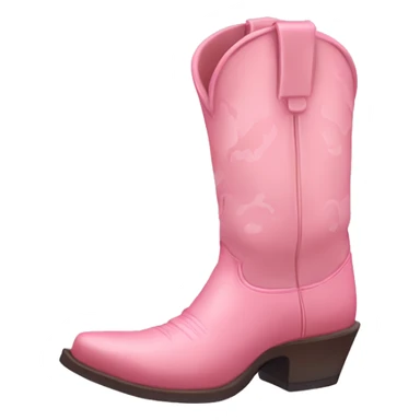 light pink cow boy boots sticker
