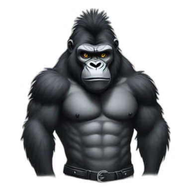 Cool punk looking gorilla sticker
