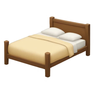 A sleepy comfortable bed big enough for two people sticker