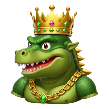 king k rool from donkey Kong Bananza sticker