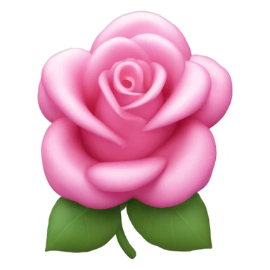  Corazón rosa chicle con tres nubecitas blancas sticker