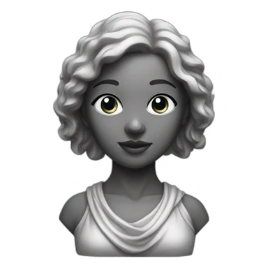 statue girl sticker