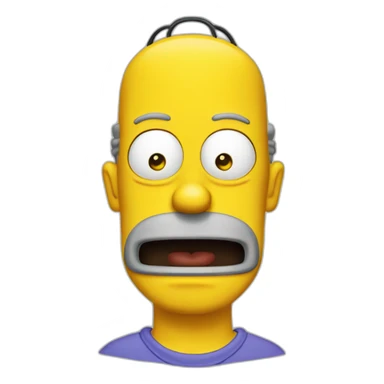 homer simson from the simsons sticker