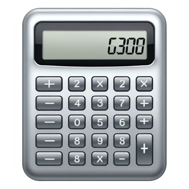simple calculator sticker