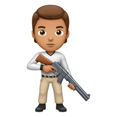 Quarterback with gun sticker