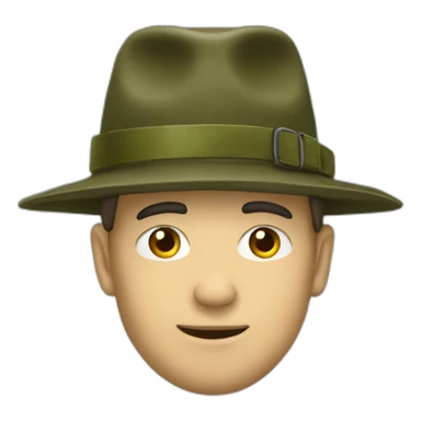 Chapeau poilu sticker