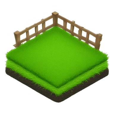 compact lawn icon with a foot over green lawn patch sticker