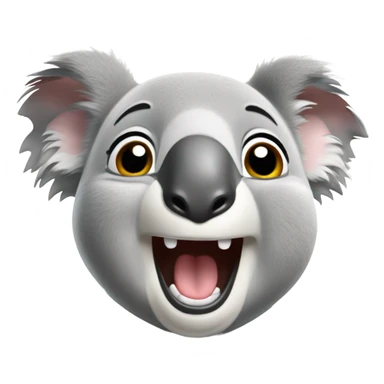 Koala laughing hard sticker