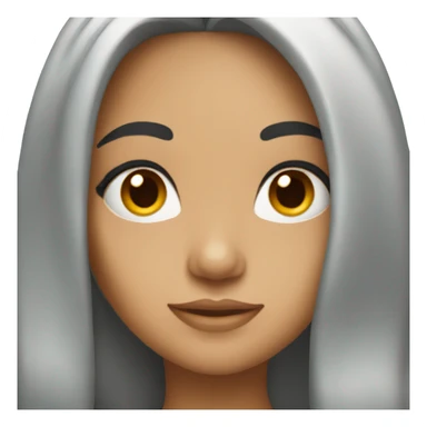 beautiful Hispanic girl with black hair  sticker