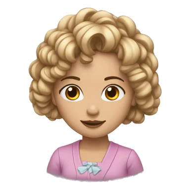 Conejita con lazo sticker