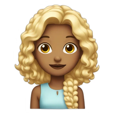 Girl with cale sticker