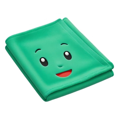 green microfiber cloth cleaner sticker