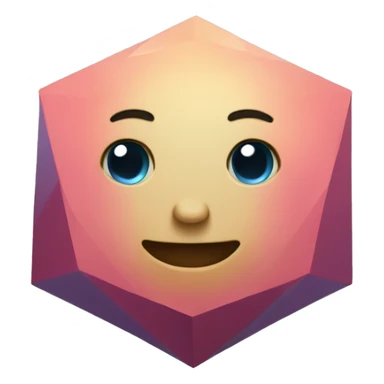 geometrical gem sticker