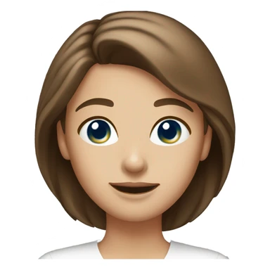 woman florist with blue eyes brown hair sticker