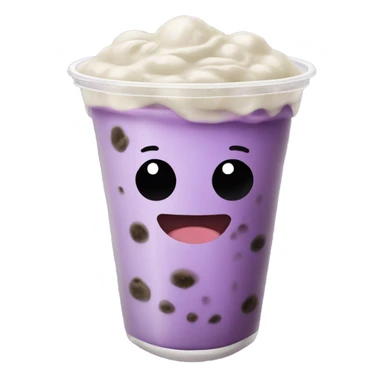 Taro boba tea sticker