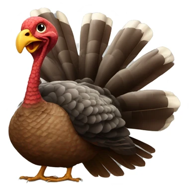 turkey plays the big bass sticker