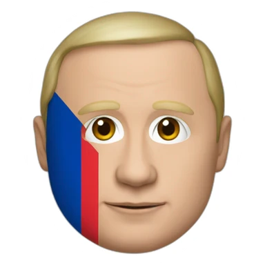 putin with georgia flag sticker