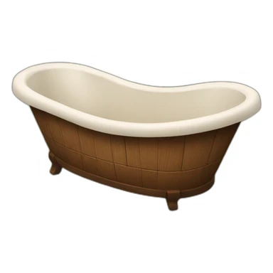 wooden bathtub sticker