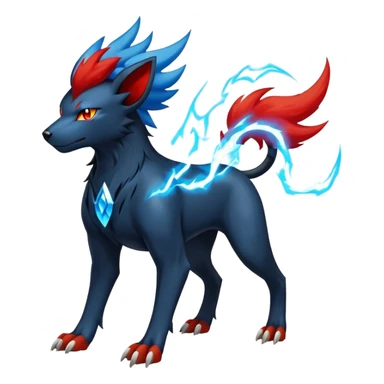 Luxray-Manectric-Houndoom-Pokémon-Fakémon-hybrid-creature sticker