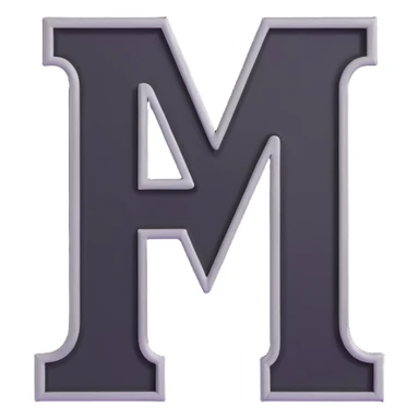 letters BLK in black western font with silver outline sticker