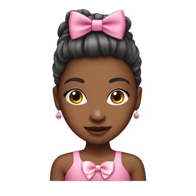 Pink coquette bow girl sticker