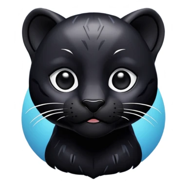 Black phanter smalo animal sticker