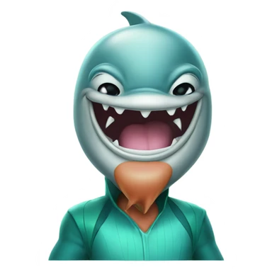 dolphins with evil disney character costumes on sticker