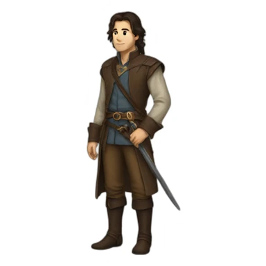 Lan from the wheel of time sticker