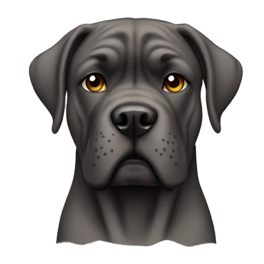 Cane corso with cropped ears sticker