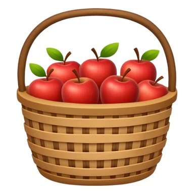 clean simple bag orr cart like apples basket emoji sticker