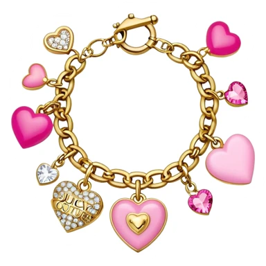 Juicy Couture charm bracelet sticker