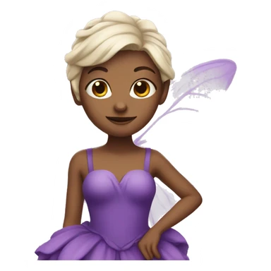 fairy with purple dress sticker