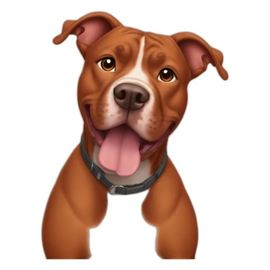 Clifford the big red pit bull sticker