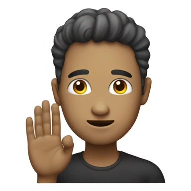 sighig with a hand o the head sticker