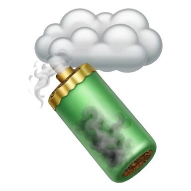 smoke coming out of a blunt sticker