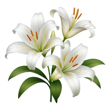 emoji of lilles flowers sticker