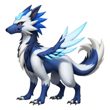 Nargacuga-Absol-Sergal-Silvally-Wolf-Latios-fusion, full body  sticker
