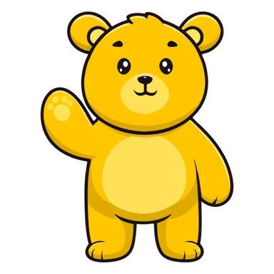 Winnie the Pooh character sticker